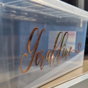 Vorratsbox Futterbox Müslibox Pferde Ponys etc mit rosegold, gold, silber Text personalisiert  2 Liter / 3 Liter / 6 Liter inkl. Deckel